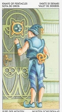 Tarot of the 78 doors KNAVE of Pentacles