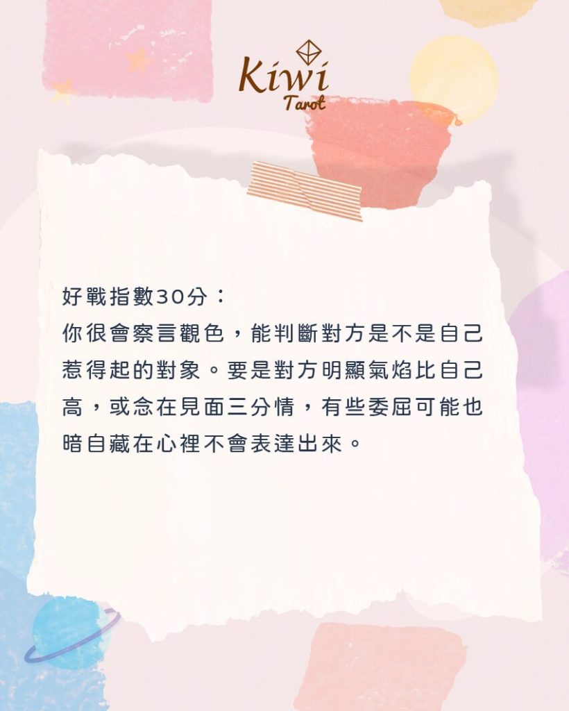 就要爭到底!我最近的好戰指數有多高?– 大眾占卜測驗 12 2025051111 my fight index